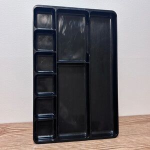 Vintage Rogers Black Desk Drawer Organizer Tray